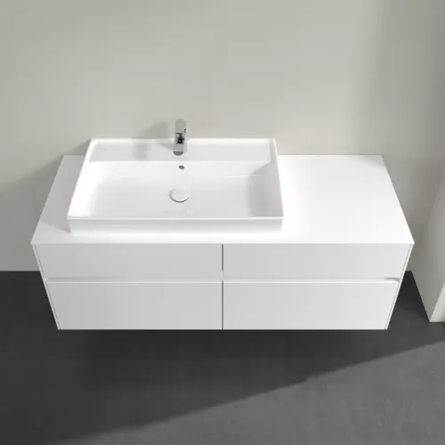 VILLEROY BOCH Toaletní skříňka Collaro, s osvětlením, 4 výsuvy, 1400 x 548 x 500 mm, bílá matná / bílá matná #C089B0MS, obrázek 4
