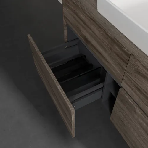 VILLEROY BOCH Umyvadlová skříňka Collaro, s osvětlením, 4 výsuvy, 1200 x 548 x 500 mm, dub kamenný #C081B0RK, obrázek 7