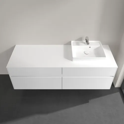 VILLEROY BOCH Toaletní skříňka Collaro, s osvětlením, 4 výsuvy, 1600 x 548 x 500 mm, lesklá bílá / lesklá bílá #C079B0DH, obrázek 4