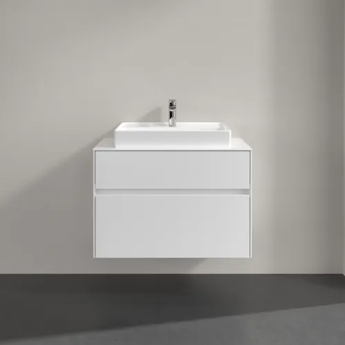 VILLEROY BOCH Toaletní skříňka Collaro, 2 výsuvy, 800 x 548 x 500 mm, lesklá bílá / lesklá bílá #C08000DH, obrázek 3