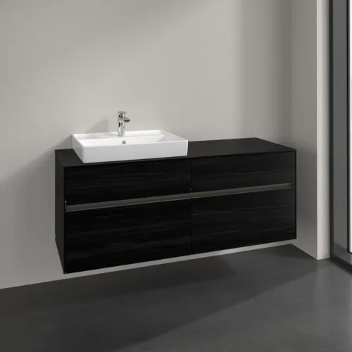 VILLEROY BOCH Toaletní skříňka Collaro, s osvětlením, 4 výsuvy, 1400 x 548 x 500 mm, černý dub / černý dub #C085B0AB, obrázek 2