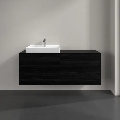 VILLEROY BOCH Toaletní skříňka Collaro, s osvětlením, 4 výsuvy, 1400 x 548 x 500 mm, černý dub / černý dub #C085B0AB, obrázek 3