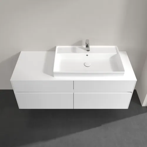 VILLEROY BOCH Toaletní skříňka Collaro, 4 výsuvy, 1400 x 548 x 500 mm, lesklá bílá / lesklá bílá #C09000DH, obrázek 4