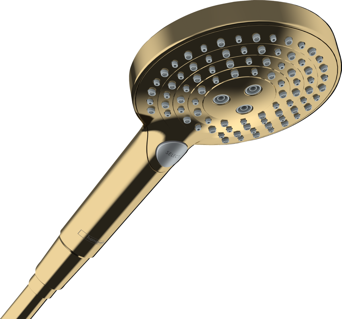 HANSGROHE Raindance Select S ruční sprcha 120 3jet PowderRain leštěný vzhled zlata 26014990