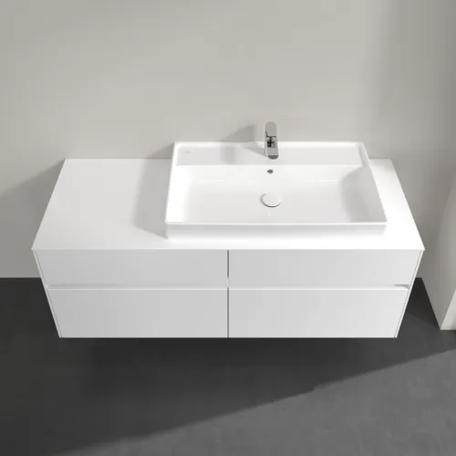VILLEROY BOCH Toaletní skříňka Collaro, s osvětlením, 4 výsuvy, 1400 x 548 x 500 mm, bílá matná / bílá matná #C090B0MS, obrázek 4