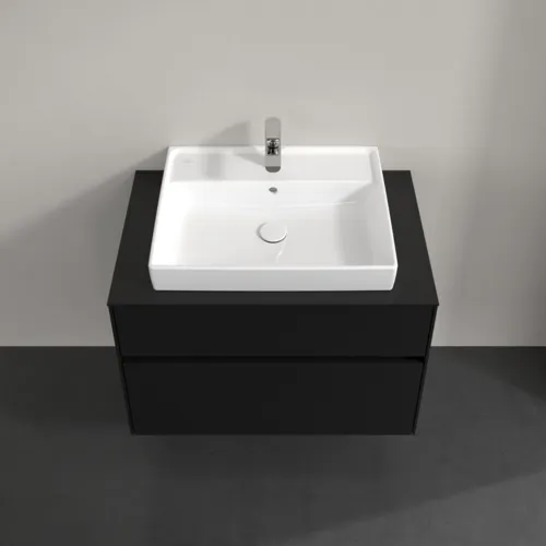 VILLEROY BOCH Toaletní skříňka Collaro, 2 výsuvy, 800 x 548 x 500 mm, Volcano Black / Volcano Black #C08000VL, obrázek 4