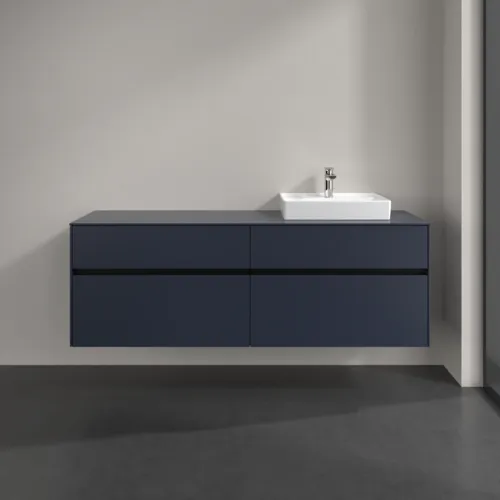 VILLEROY BOCH Toaletní skříňka Collaro, 4 výsuvy, 1600 x 548 x 500 mm, Marine Blue / Marine Blue #C07900VQ, obrázek 3