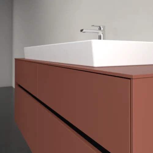 VILLEROY BOCH Toaletní skříňka Collaro, s osvětlením, 4 výsuvy, 1400 x 548 x 500 mm, Vínově červená / Vínově červená #C092B0AH, obrázek 6