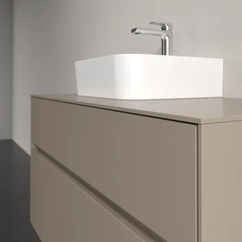 VILLEROY BOCH Toaletní skříňka Collaro, 2 výsuvy, 1000 x 548 x 500 mm, taupe / taupe #C09500VM, obrázek 5