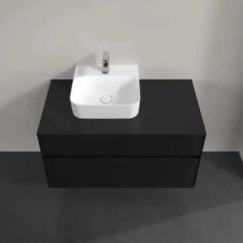 VILLEROY BOCH Collaro toaletní skříňka, 2 výsuvy, 1000 x 548 x 500 mm, Volcano Black / Volcano Black #C09500VL, obrázek 4