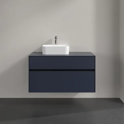 VILLEROY BOCH Toaletní skříňka Collaro, 2 výsuvy, 1000 x 548 x 500 mm, Marine Blue / Marine Blue #C09500VQ, obrázek 3