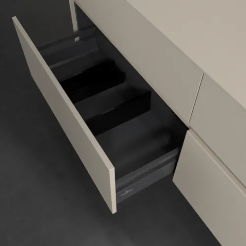 VILLEROY BOCH Toaletní skříňka Collaro, 4 výsuvy, 1600 x 548 x 500 mm, Cashmere Grey / Cashmere Grey #C07900VN, obrázek 6