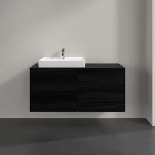 VILLEROY BOCH Toaletní skříňka Collaro, 4 výsuvy, 1200 x 548 x 500 mm, černý dub / černý dub #C08200AB, obrázek 3