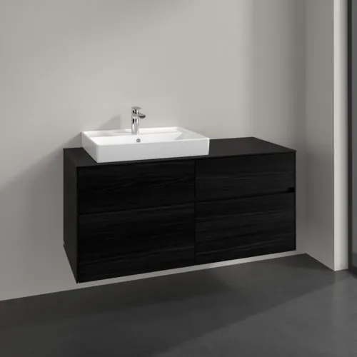 VILLEROY BOCH Toaletní skříňka Collaro, 4 výsuvy, 1200 x 548 x 500 mm, černý dub / černý dub #C08200AB, obrázek 2