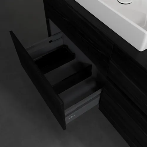 VILLEROY BOCH Toaletní skříňka Collaro, 4 výsuvy, 1200 x 548 x 500 mm, černý dub / černý dub #C08200AB, obrázek 6