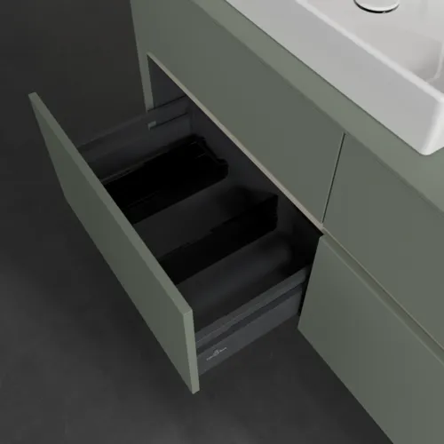 VILLEROY BOCH Toaletní skříňka Collaro, 4 výsuvy, 1200 x 548 x 500 mm, Soft Green / Soft Green #C08200AF, obrázek 6