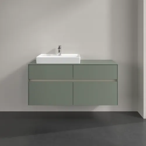 VILLEROY BOCH Toaletní skříňka Collaro, 4 výsuvy, 1200 x 548 x 500 mm, Soft Green / Soft Green #C08200AF, obrázek 3