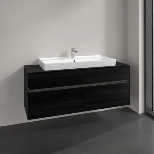 VILLEROY BOCH Toaletní skříňka Collaro, s osvětlením, 4 výsuvy, 1400 x 548 x 500 mm, černý dub / černý dub #C092B0AB, obrázek 2