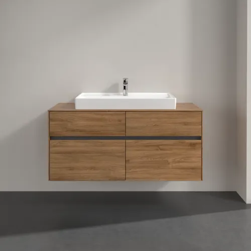 VILLEROY BOCH Toaletní skříňka Collaro, 4 výsuvy, 1200 x 548 x 500 mm, dub Kansas #C08700RH, obrázek 3