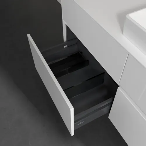 VILLEROY BOCH Toaletní skříňka Collaro, 4 výsuvy, 1200 x 548 x 500 mm, lesklá bílá / lesklá bílá #C08300DH, obrázek 6