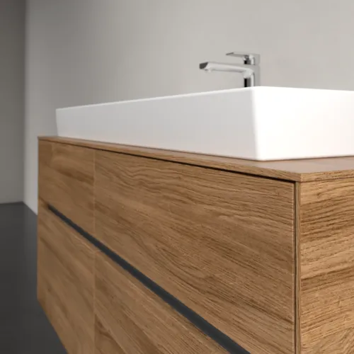 VILLEROY BOCH Toaletní skříňka Collaro, 4 výsuvy, 1200 x 548 x 500 mm, dub Kansas #C09100RH, obrázek 5