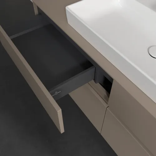 VILLEROY BOCH Toaletní skříňka Collaro, 4 výsuvy, 1400 x 548 x 500 mm, taupe / taupe #C08800VM, obrázek 7
