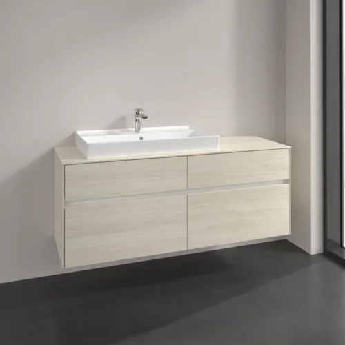 VILLEROY BOCH Toaletní skříňka Collaro, 4 výsuvy, 1400 x 548 x 500 mm, bílý dub / bílý dub #C08900AA, obrázek 2
