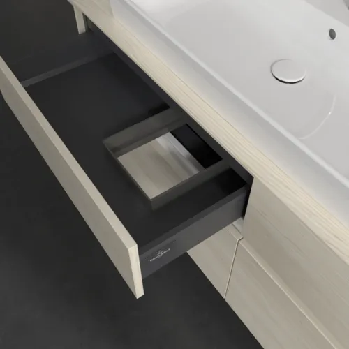 VILLEROY BOCH Toaletní skříňka Collaro, 4 výsuvy, 1400 x 548 x 500 mm, bílý dub / bílý dub #C08900AA, obrázek 7