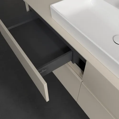 VILLEROY BOCH Toaletní skříňka Collaro, 4 výsuvy, 1400 x 548 x 500 mm, Cashmere Grey / Cashmere Grey #C08800VN, obrázek 7