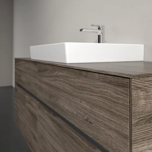 VILLEROY BOCH Umyvadlová skříňka Collaro, s osvětlením, 4 výsuvy, 1400 x 548 x 500 mm, dub kamenný #C084B0RK, obrázek 6