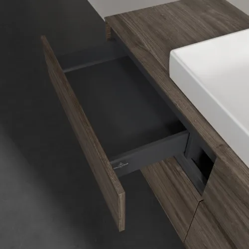 VILLEROY BOCH Umyvadlová skříňka Collaro, s osvětlením, 4 výsuvy, 1400 x 548 x 500 mm, dub kamenný #C084B0RK, obrázek 8