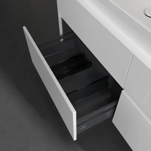 VILLEROY BOCH Toaletní skříňka Collaro, s osvětlením, 4 výsuvy, 1400 x 548 x 500 mm, lesklá bílá / lesklá bílá #C089B0DH, obrázek 7