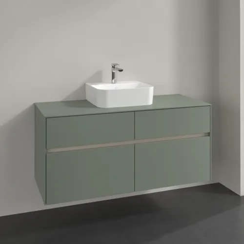 VILLEROY BOCH Toaletní skříňka Collaro, 4 výsuvy, 1200 x 548 x 500 mm, Soft Green / Soft Green #C09700AF, obrázek 2