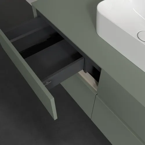 VILLEROY BOCH Toaletní skříňka Collaro, 4 výsuvy, 1200 x 548 x 500 mm, Soft Green / Soft Green #C09700AF, obrázek 7