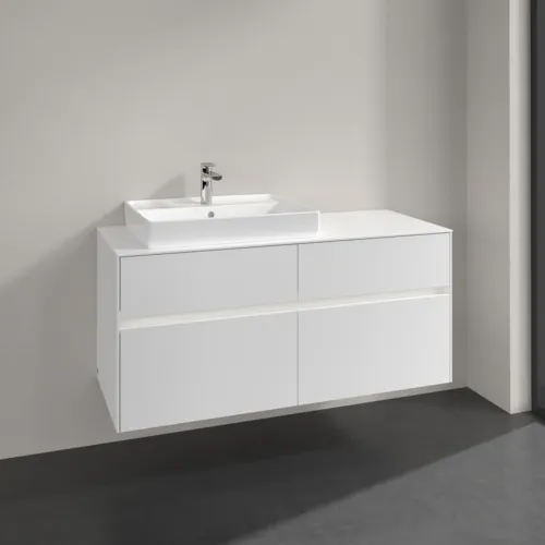 VILLEROY BOCH Collaro toaletní skříňka, s osvětlením, 4 výsuvy, 1200 x 548 x 500 mm, bílá matná / bílá matná #C082B0MS, obrázek 2