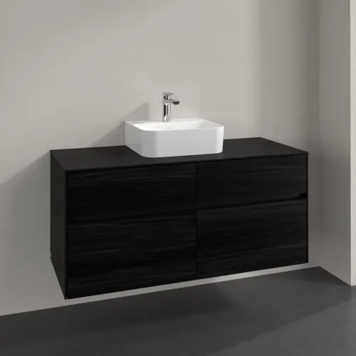 VILLEROY BOCH Toaletní skříňka Collaro, 4 výsuvy, 1200 x 548 x 500 mm, černý dub / černý dub #C09700AB, obrázek 2