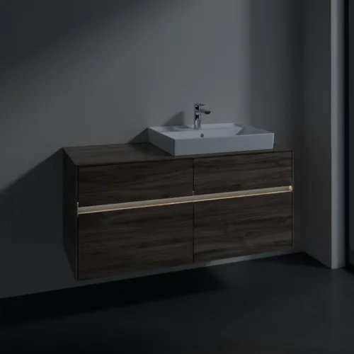 VILLEROY BOCH Umyvadlová skříňka Collaro, s osvětlením, 4 výsuvy, 1200 x 548 x 500 mm, dub kamenný #C083B0RK, obrázek 5