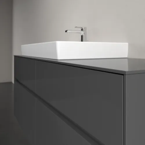 VILLEROY BOCH Toaletní skříňka Collaro, s osvětlením, 4 výsuvy, 1400 x 548 x 500 mm, lesklá šedá / lesklá šedá #C089B0FP, obrázek 6