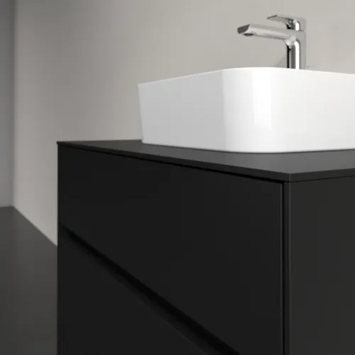 VILLEROY BOCH Toaletní skříňka Collaro, 2 výsuvy, 800 x 548 x 500 mm, Volcano Black / Volcano Black #C09300VL, obrázek 5