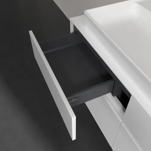 VILLEROY BOCH Toaletní skříňka Collaro, 4 výsuvy, 1200 x 548 x 500 mm, bílá matná / bílá matná #C09100MS, obrázek 7
