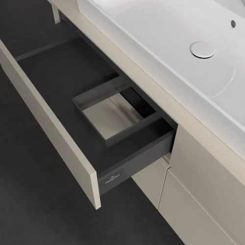 VILLEROY BOCH Toaletní skříňka Collaro, 4 výsuvy, 1400 x 548 x 500 mm, Cashmere Grey / Cashmere Grey #C08900VN, obrázek 7