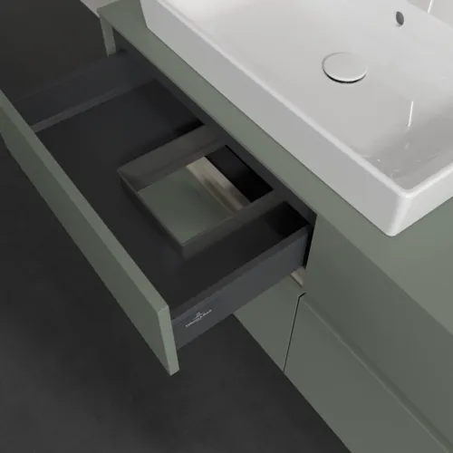 VILLEROY BOCH Toaletní skříňka Collaro, s osvětlením, 4 výsuvy, 1200 x 548 x 500 mm, Soft Green / Soft Green #C082B0AF, obrázek 8