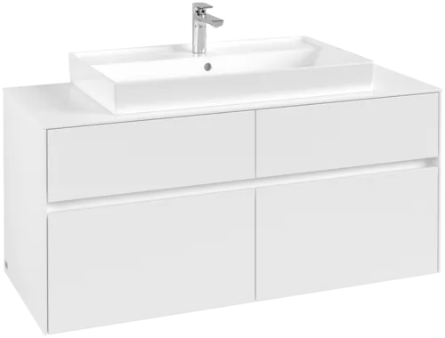 VILLEROY BOCH Toaletní skříňka Collaro, 4 výsuvy, 1200 x 548 x 500 mm, bílá matná / bílá matná #C08700MS