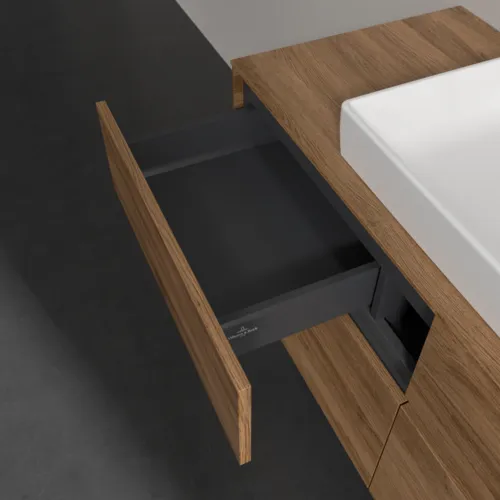 VILLEROY BOCH Toaletní skříňka Collaro, 4 výsuvy, 1200 x 548 x 500 mm, dub Kansas #C08100RH, obrázek 7