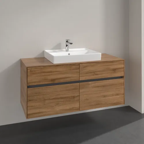 VILLEROY BOCH Toaletní skříňka Collaro, 4 výsuvy, 1200 x 548 x 500 mm, dub Kansas #C08100RH, obrázek 2