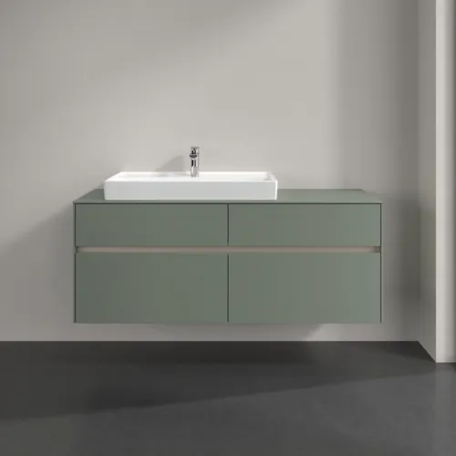 VILLEROY BOCH Toaletní skříňka Collaro, s osvětlením, 4 výsuvy, 1400 x 548 x 500 mm, Soft Green / Soft Green #C089B0AF, obrázek 3