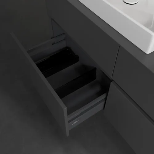 VILLEROY BOCH Collaro toaletní skříňka, 4 výsuvy, 1200 x 548 x 500 mm, Grafit / Grafit #C08200VR, obrázek 6