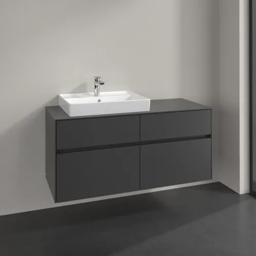 VILLEROY BOCH Collaro toaletní skříňka, 4 výsuvy, 1200 x 548 x 500 mm, Grafit / Grafit #C08200VR, obrázek 2