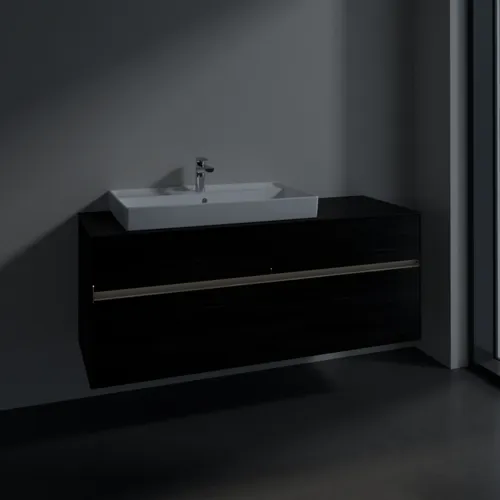 VILLEROY BOCH Toaletní skříňka Collaro, s osvětlením, 4 výsuvy, 1400 x 548 x 500 mm, černý dub / černý dub #C089B0AB, obrázek 5
