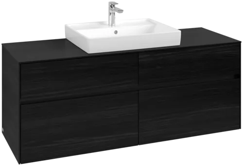 VILLEROY BOCH Toaletní skříňka Collaro, 4 výsuvy, 1400 x 548 x 500 mm, černý dub / černý dub #C08400AB